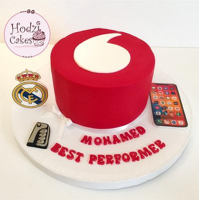 Vodafone Best Performer Cake - Cake by Hend Taha-HODZI CAKES