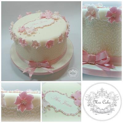 Ava Jean's Christening Cake - Cake by Tracy Prescott