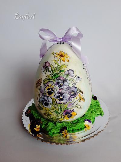 Easter egg cake  - Cake by Layla A