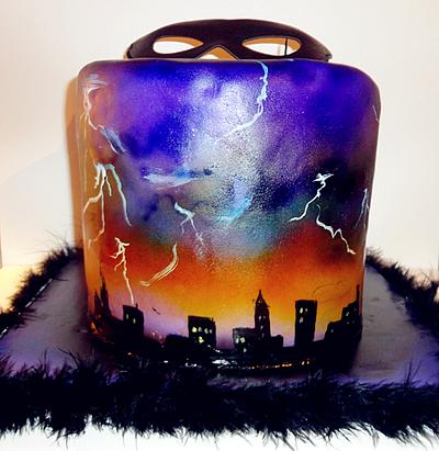 cityscape with lightning - Cake by Kayotic Konfections 