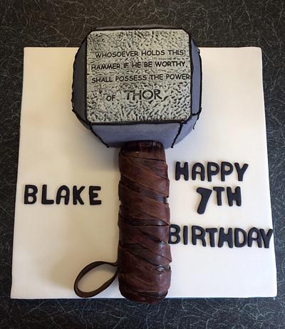 Thor's Hammer - Cake by RoselandsCupcakery
