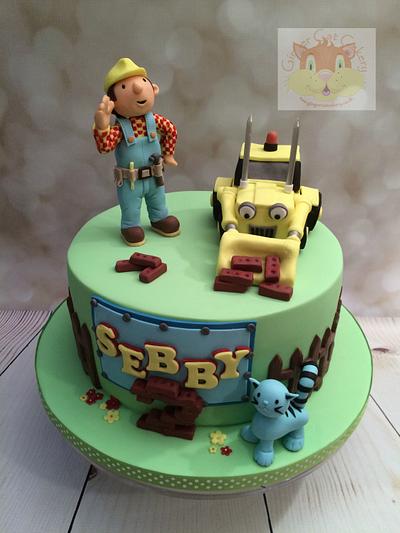 Bob the Builder - Cake by Elaine - Ginger Cat Cakery 