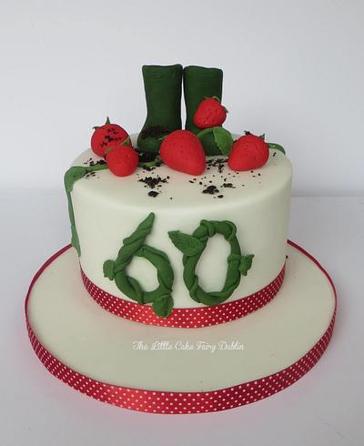 Strawberry Wellies - Cake by Little Cake Fairy Dublin
