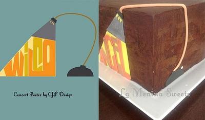 Concert Poster Inspired Cake Cube - Cake by Cristi