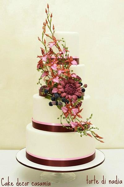  burgundy cake - Cake by tortedinadia