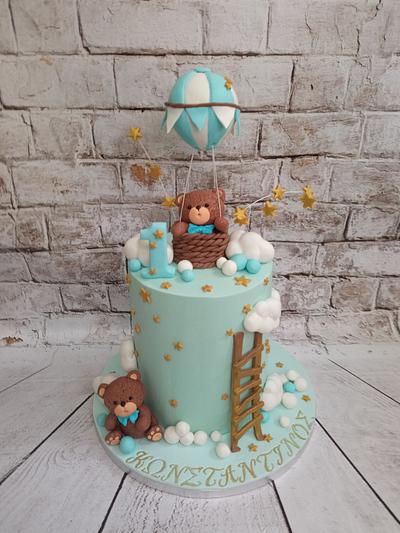 Teddy bear birthday cake - Cake by Evdokia Tzalla