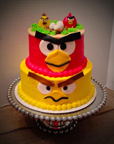 Angry birds  - Cake by Cups-N-Cakes 