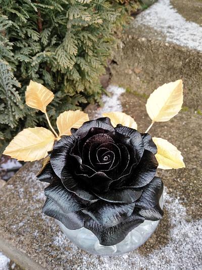 Black rose 🌹 - Cake by Dari Karafizieva
