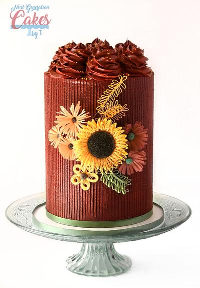 Sunflower  - Cake by Teresa Davidson