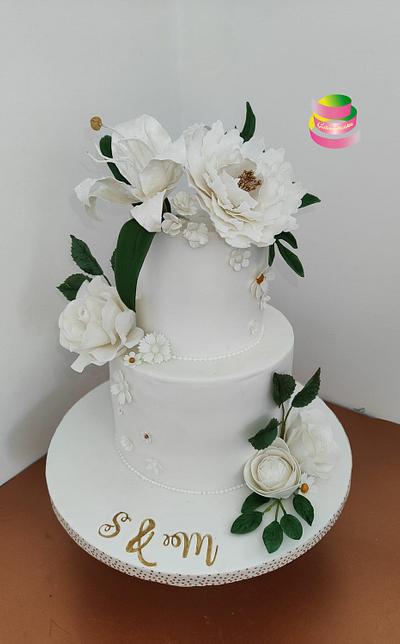 Weddingcake - Cake by Ruth - Gatoandcake
