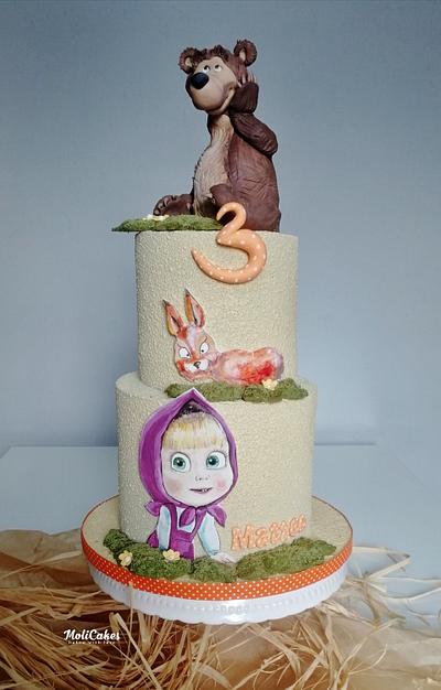 Masha and the Bear  - Cake by MOLI Cakes