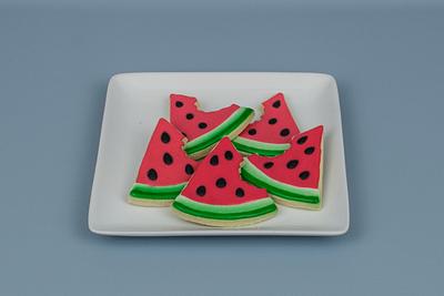 Watermelon Cookies - Cake by Prima Cakes and Cookies - Jennifer