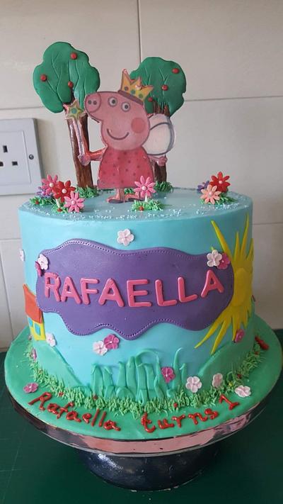 Peppa the pig - Cake by Miavour's Bees Custom Cakes