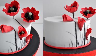 Wild poppies - Cake by CakesVIZ