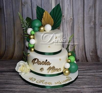 40th wedding anniversary cake - Cake by Daria Albanese