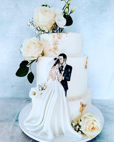Wedding couple - Cake by alenascakes