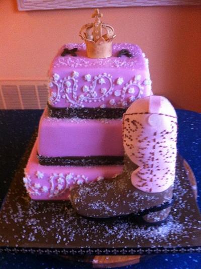 Cowgirl bridal shower cake - Cake by Bonnie Carmine