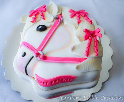 Girly Horse Cake - Cake by Jennifer's Edible Creations