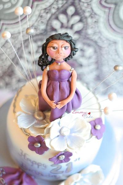 purple lady - Cake by Emmy 
