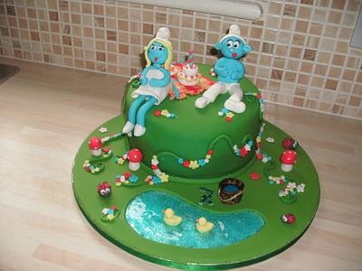 Smurfs Birthday Cake - Cake by Lisa