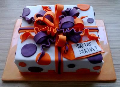 Gift box cake :) - Cake by Hanka