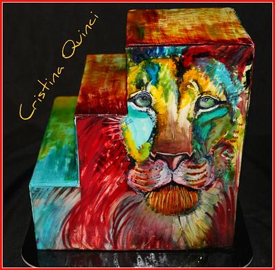 Colorful lion cake - Cake by Cristina Quinci