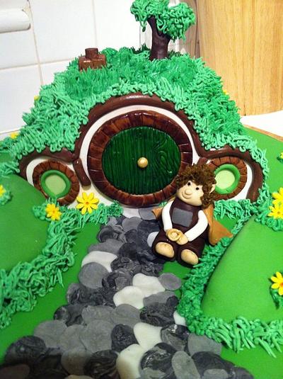 Hobbit Hill Birthday Cake - Cake by V.S Cakes