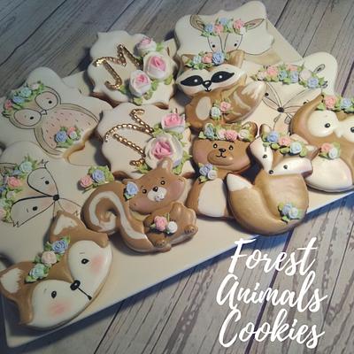 Forest animals Cookies - Cake by Claudia Smichowski