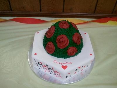 Alice in Wonderland: Paint the Roses Red: 1st BDay - Cake by Elena Z
