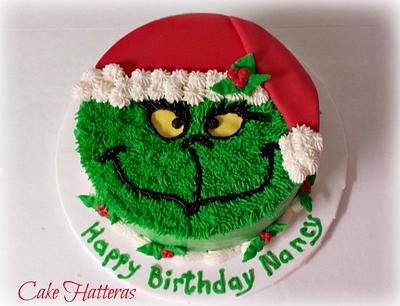 Merry-Happy-Christmas-Birthday in the Grinch-iest of ways!  - Cake by Donna Tokazowski- Cake Hatteras, Martinsburg WV
