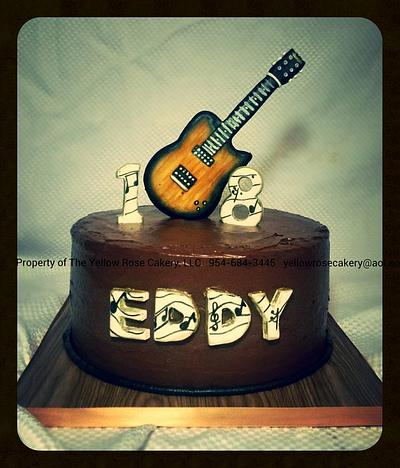 Guitar Player's 18th - Cake by The Yellow Rose Cakery, LLC