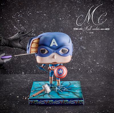 Captain America avengers  - Cake by Cindy Sauvage 