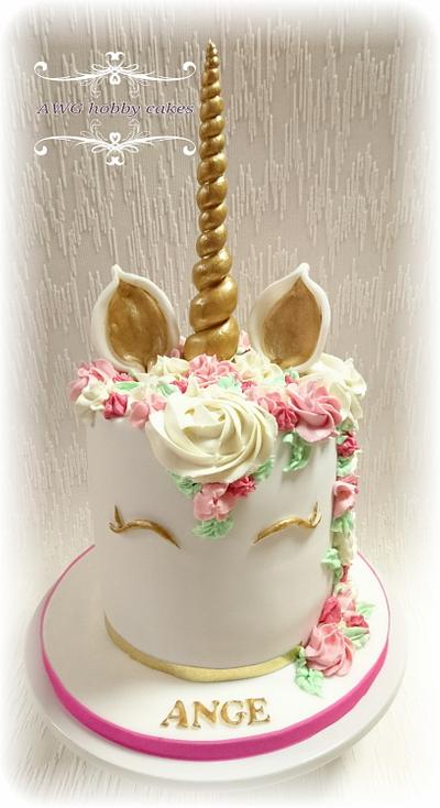 Unicorn for Ange - Cake by AWG Hobby Cakes