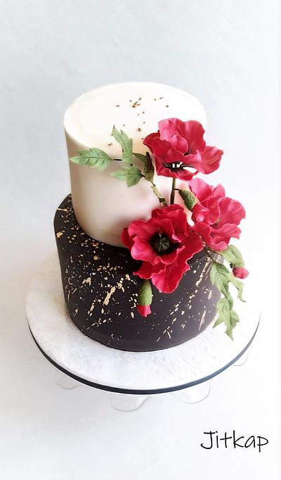 Birthday poppy cake - Cake by Jitkap