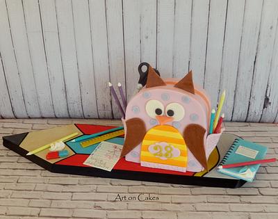 School Bag Cake - Cake by DespinaMara