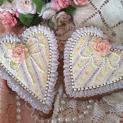 Vintage Valentines  - Cake by Teri Pringle Wood