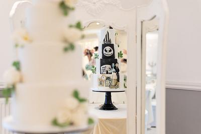 Tim Burton inspired wedding cake  - Cake by Jo