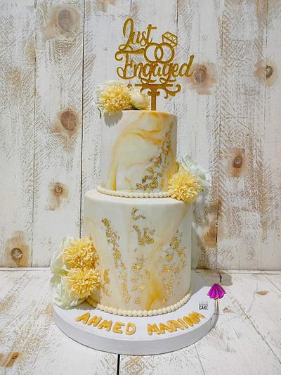 Just engaged 💍 by lolodeliciouscake  - Cake by Lolodeliciouscake