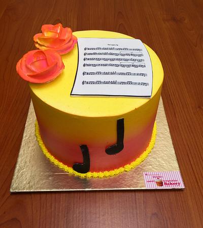A little music  - Cake by Michelle's Sweet Temptation