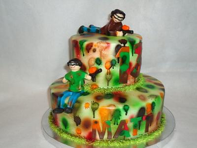 Paintball - Cake by Kim Leatherwood