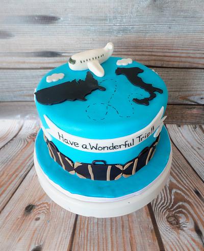 Let's travel - Cake by Anchored in Cake