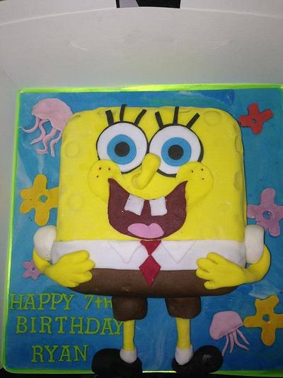 Spongebob - Cake by Piececakelove