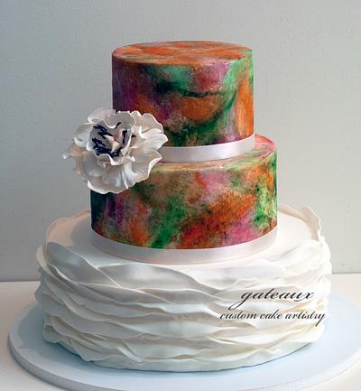 Ruffled Modern Cake - Cake by Yvonne Janowski