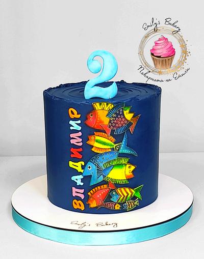 Colorful fishes cake - Cake by Emily's Bakery