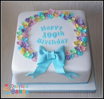 100th Birthday Cake - Cake by Dollybird Bakes