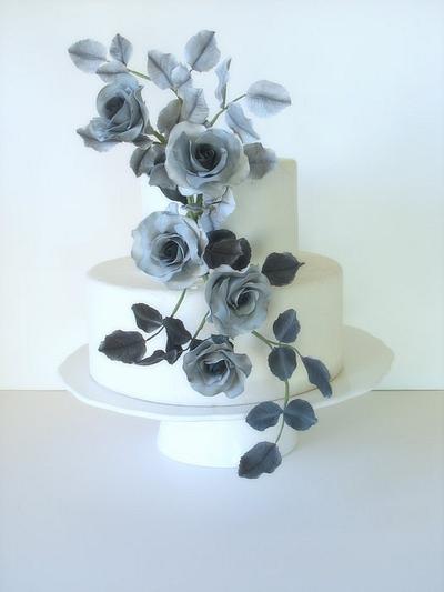 Black and Grey - Cake by Shaile's Edible Art