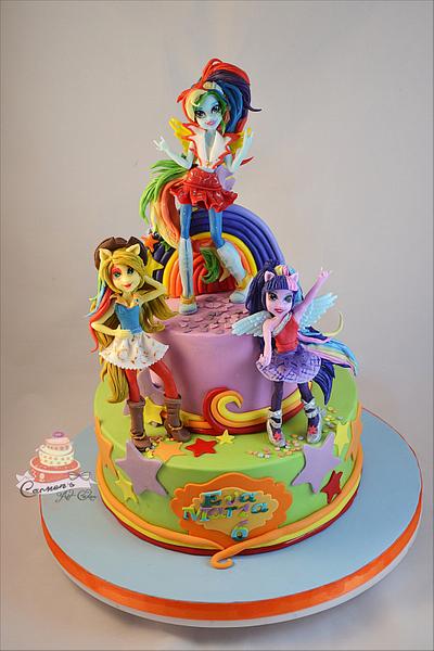  Equestria Girl Rainbow Rocks. - Cake by Carmen Iordache