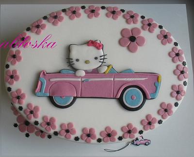 Kitty into car - Cake by Alena