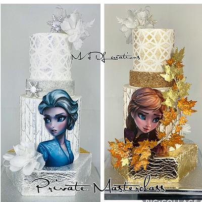 Duo Frozen  - Cake by Cindy Sauvage 