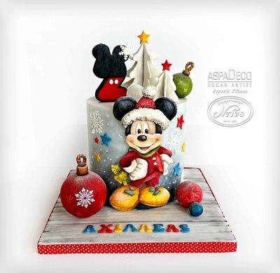 "Christmas Mickey" - Cake by Aspasia Stamou